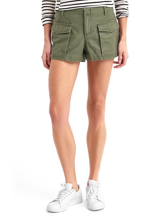 View large product image 1 of 1. Utility summer shorts