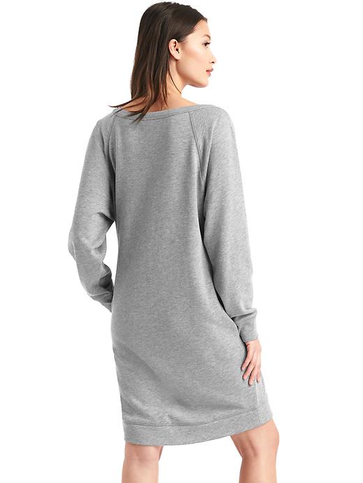 Image number 2 showing, French terry sweatshirt dress
