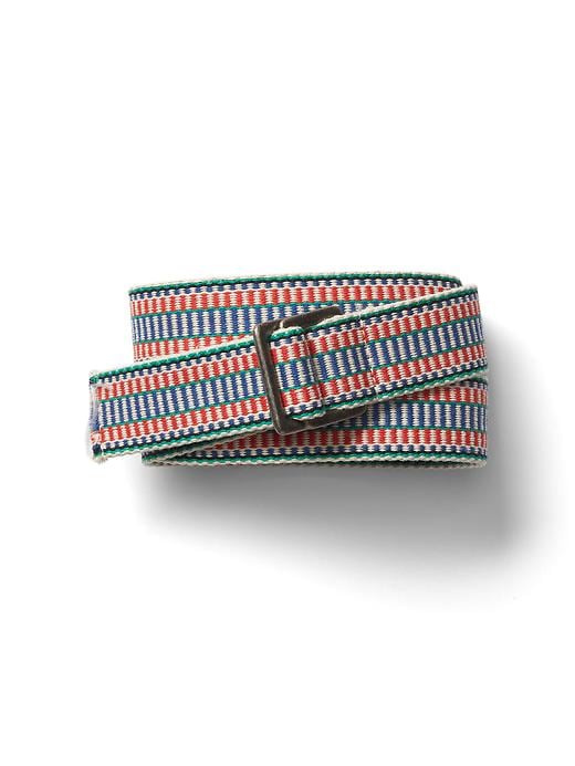 View large product image 1 of 1. Multicolor woven belt