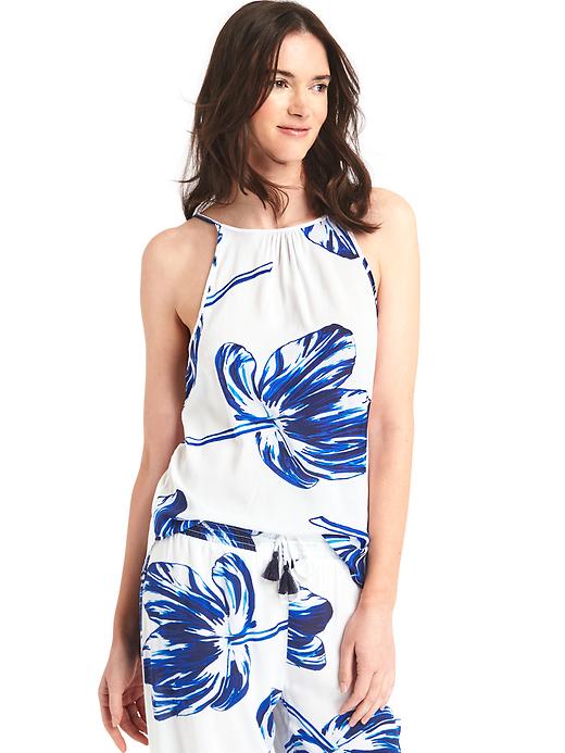 Image number 3 showing, A-line print cami