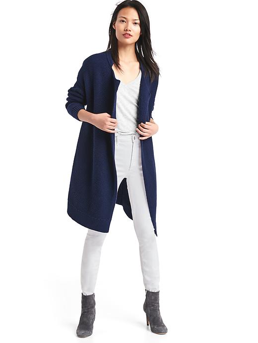 Image number 8 showing, Textured lapel cardigan