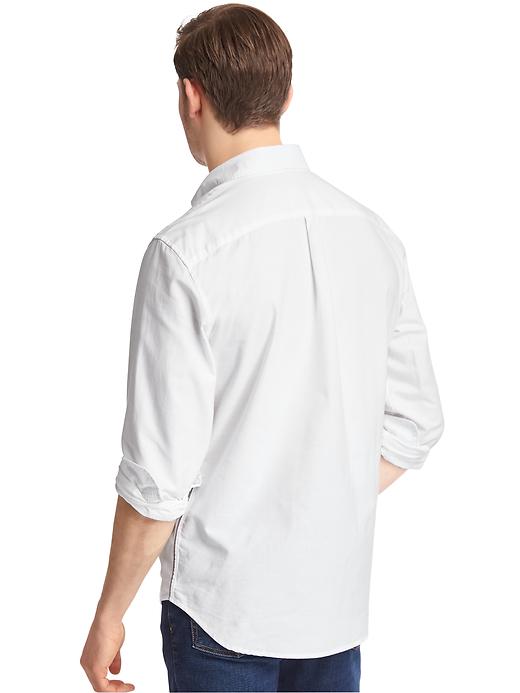 Image number 2 showing, Oxford stripe-trim standard fit shirt