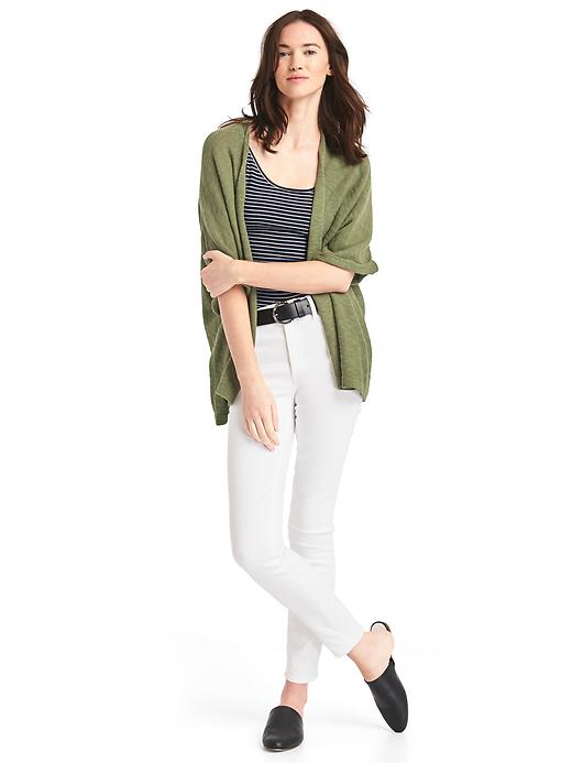 Image number 3 showing, Relaxed half-sleeve cardigan