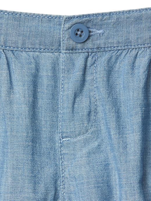 Image number 3 showing, Chambray bubble shorts