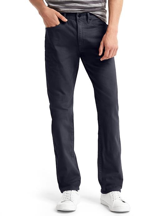 View large product image 1 of 1. Broken twill slim fit jeans