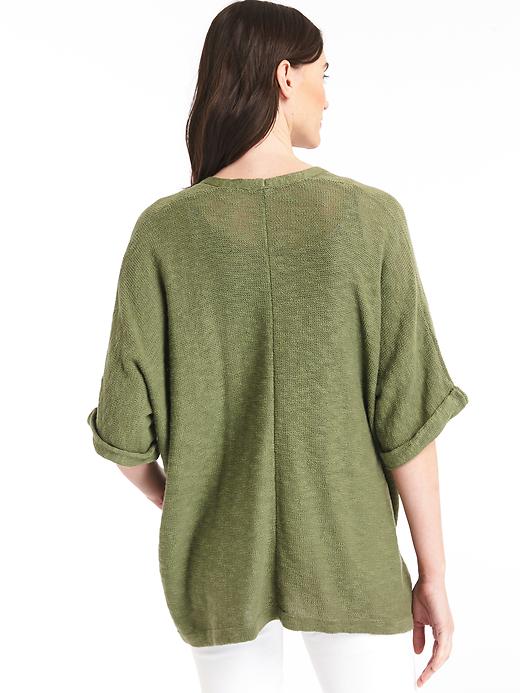 Image number 2 showing, Relaxed half-sleeve cardigan
