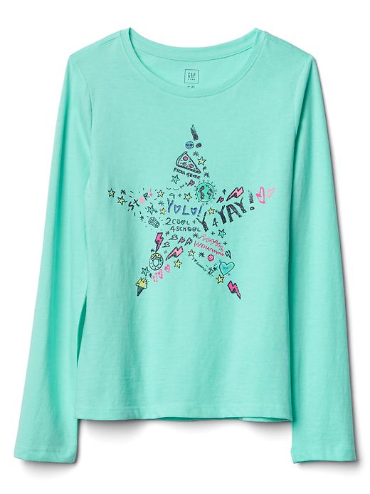 Image number 7 showing, Embellished graphic long sleeve tee