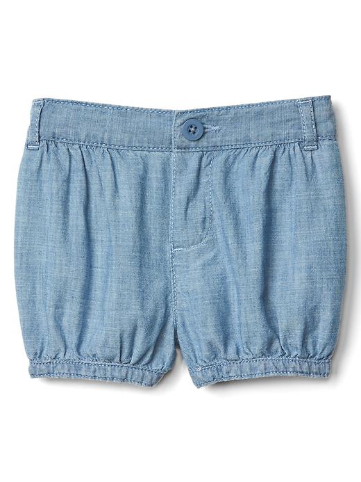 Image number 1 showing, Chambray bubble shorts