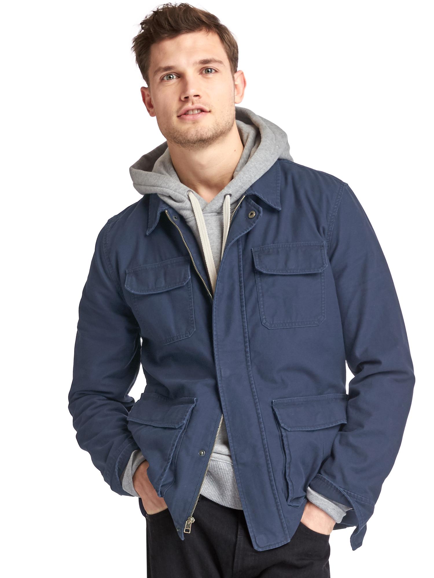 Men S Outerwear Leather Jackets Peacoats Wool Trench Cotton Fatigue Jacket