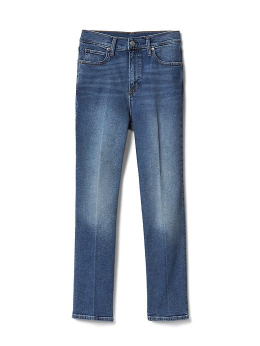 Image number 5 showing, High rise real straight jeans