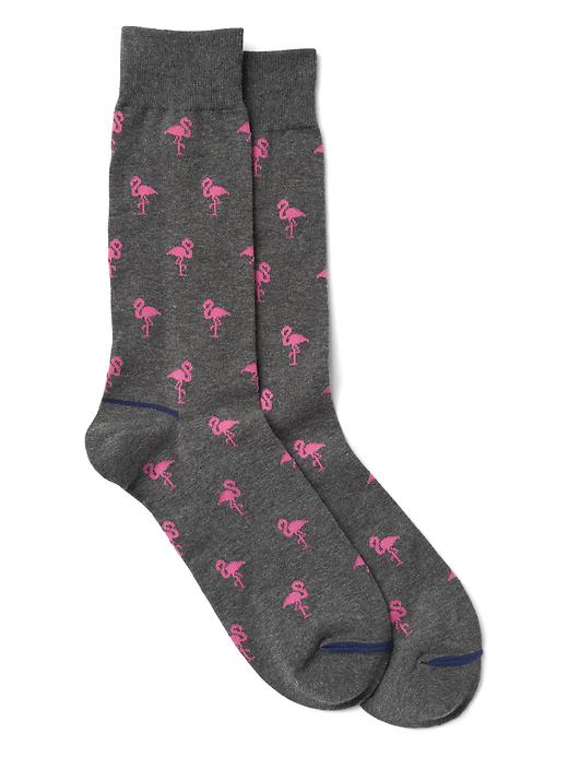 View large product image 1 of 1. Print crew socks