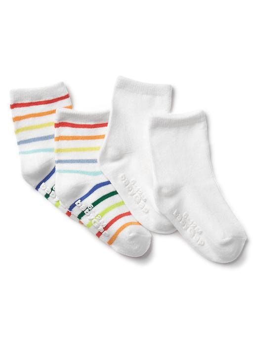 View large product image 1 of 1. Baby First Favorite Stripe Socks (2-Pack)