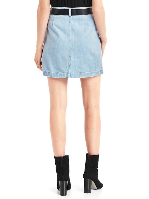 Image number 2 showing, The archive re-issue patch pocket denim skirt