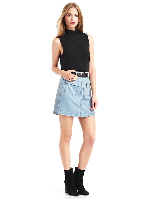 Image number 3 showing, The archive re-issue patch pocket denim skirt