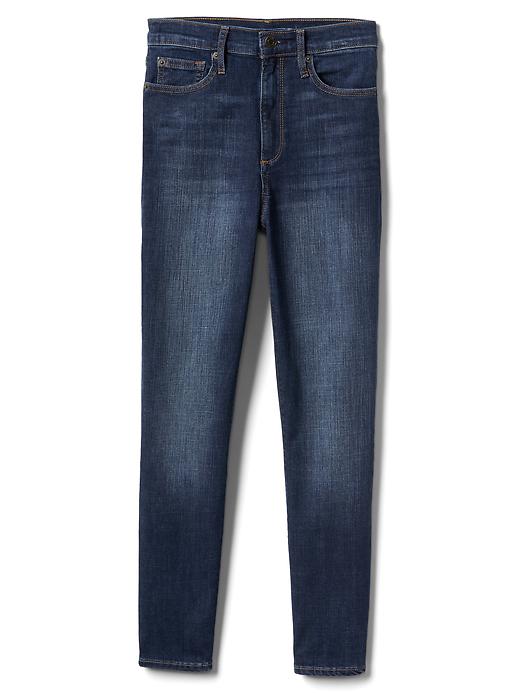 Image number 6 showing, Super high rise true skinny crop jeans