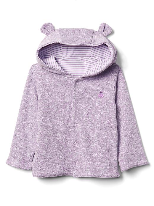 Image number 6 showing, Baby Favorite Reversible Bear Hoodie Sweatshirt