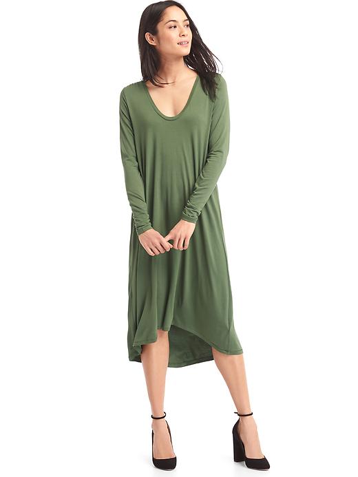 Image number 1 showing, Long sleeve swing dress