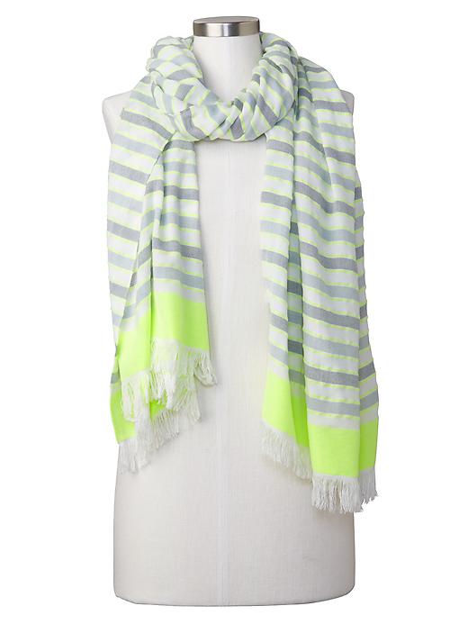 View large product image 1 of 1. Bright stripe scarf