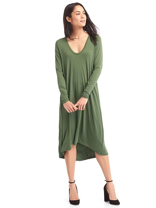 Image number 3 showing, Long sleeve swing dress