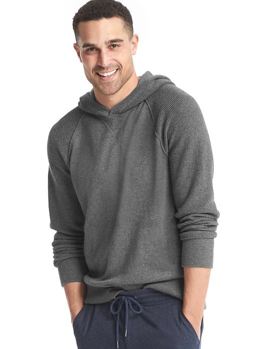 Image number 1 showing, Softspun knit pullover hoodie