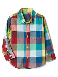 View large product image 3 of 3. Check madras convertible shirt