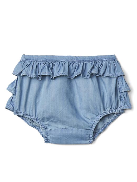 Image number 1 showing, Chambray ruffle bloomers
