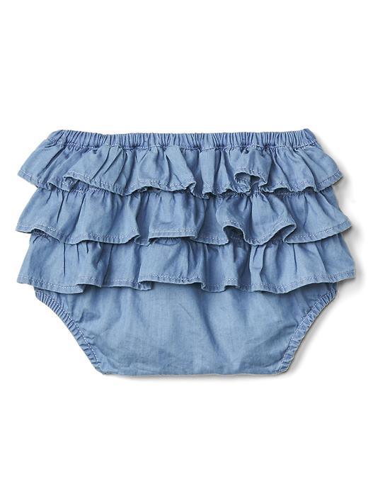 Image number 2 showing, Chambray ruffle bloomers