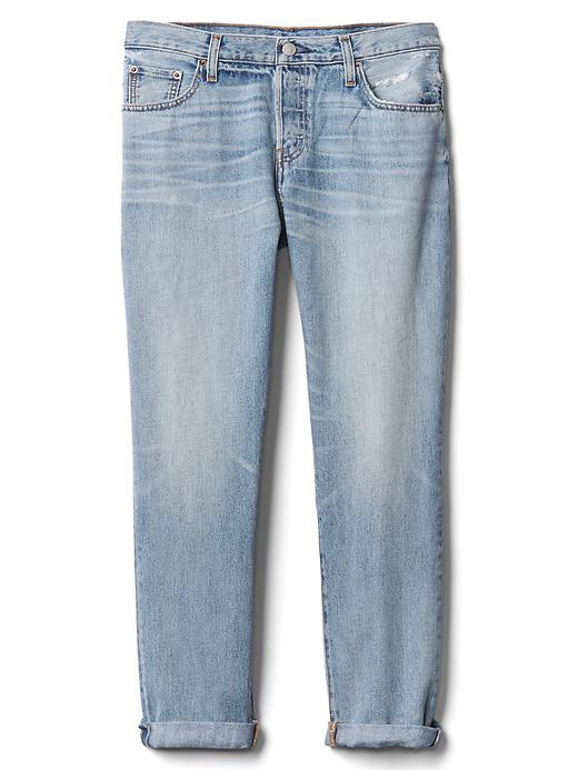 Image number 6 showing, Mid rise relaxed boyfriend jeans