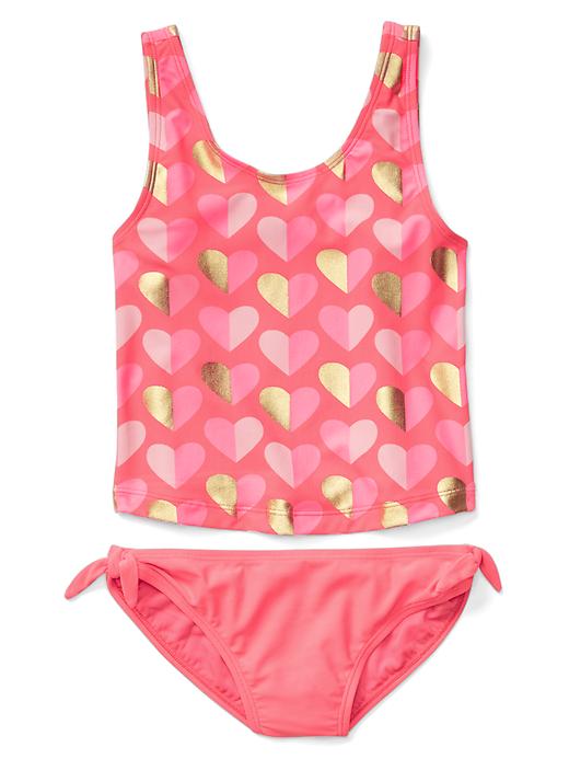 Image number 4 showing, Watermelon tank swim two-piece