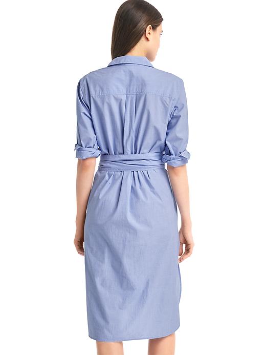 Image number 2 showing, Front-tie midi shirtdress