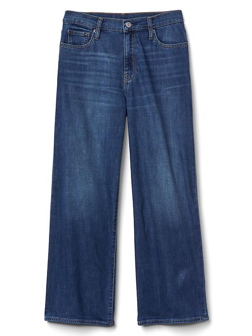Image number 6 showing, High rise wide-leg jeans