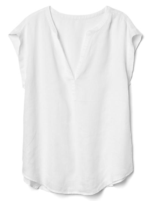 Image number 6 showing, Short sleeve linen popover shirt