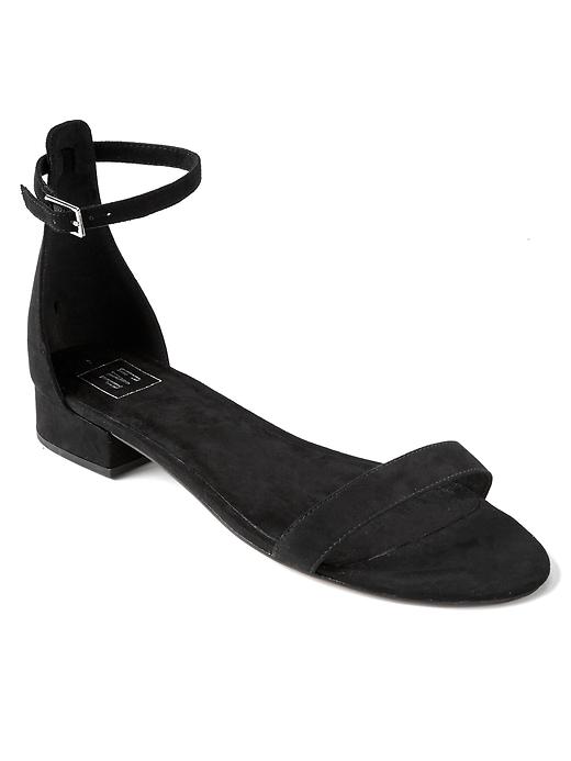 Image number 1 showing, Ankle-strap suede sandal