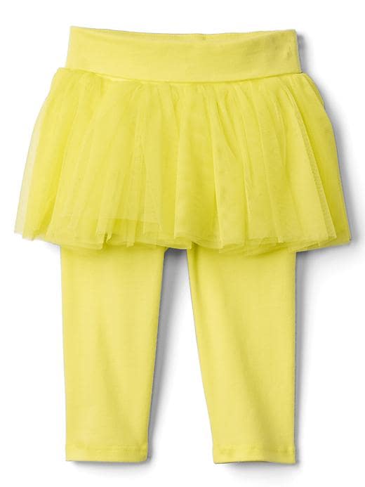 Image number 8 showing, Baby Leggings With Tulle Skirt Trim