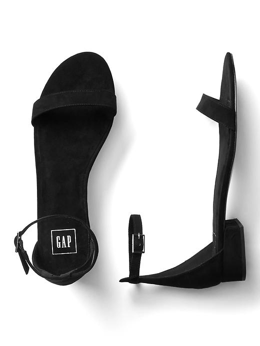 Image number 2 showing, Ankle-strap suede sandal