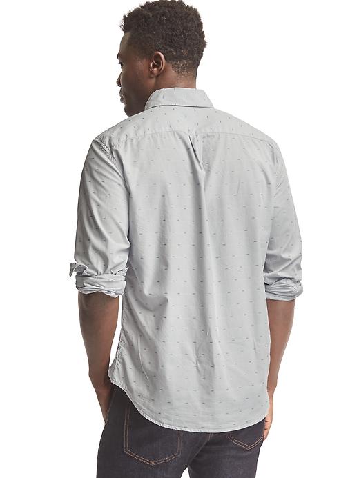 Image number 2 showing, True wash poplin clip dot standard fit shirt