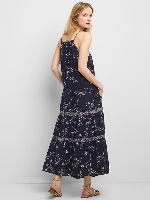 Image number 2 showing, Floral halter maxi dress