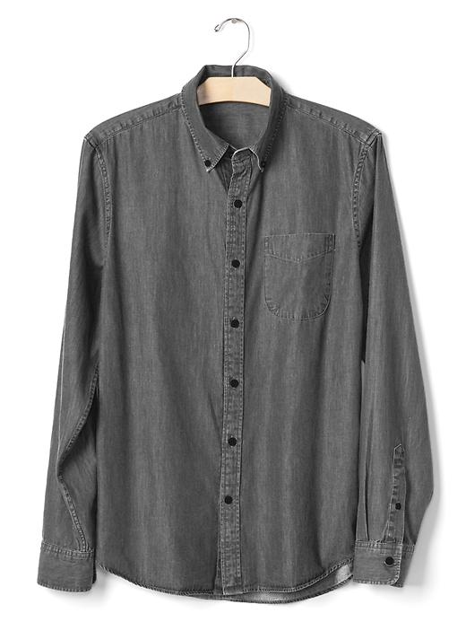 Image number 5 showing, Classic chambray slim fit shirt