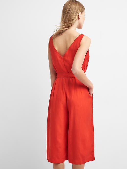 Image number 2 showing, Sleeveless TENCEL&#153 culotte jumpsuit