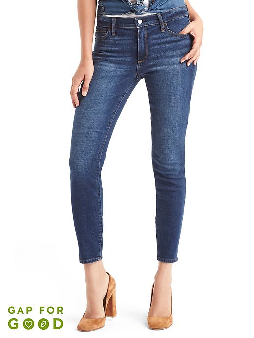 Image number 1 showing, Mid Rise True Skinny Ankle Jeans