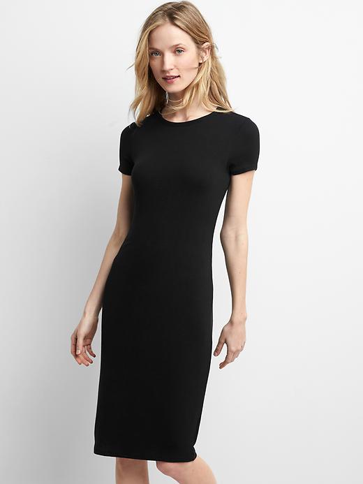 Image number 1 showing, Rib-knit t-shirt dress