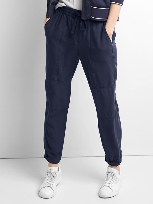 Image number 7 showing, TENCEL&#153 seamed joggers