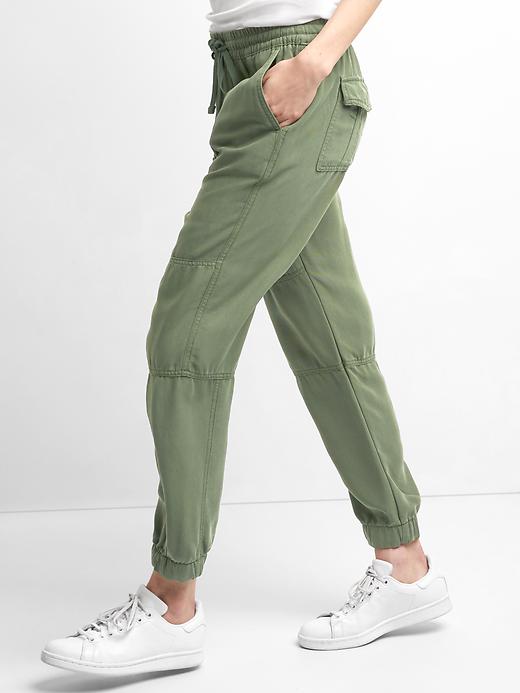 Image number 5 showing, TENCEL&#153 seamed joggers