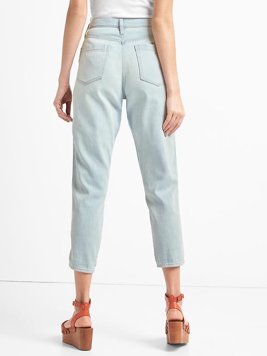 Image number 2 showing, High rise TENCEL&#153 denim trousers