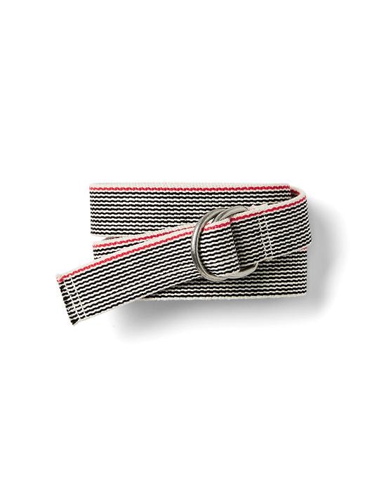 View large product image 1 of 1. Stripe webbing belt