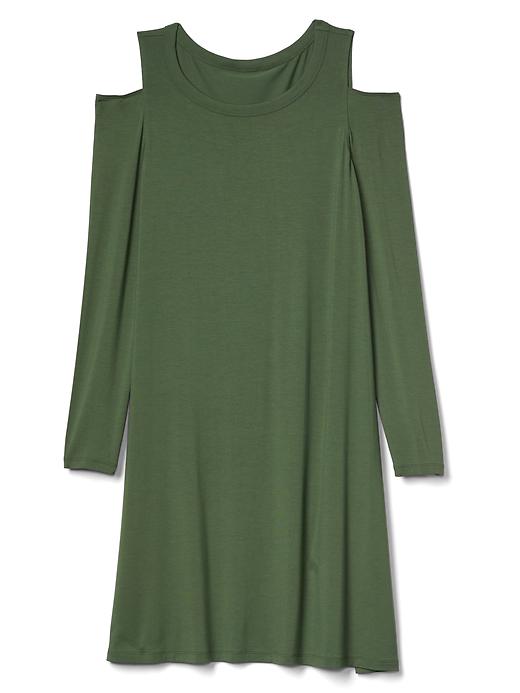 Image number 6 showing, Cold-shoulder swing dress