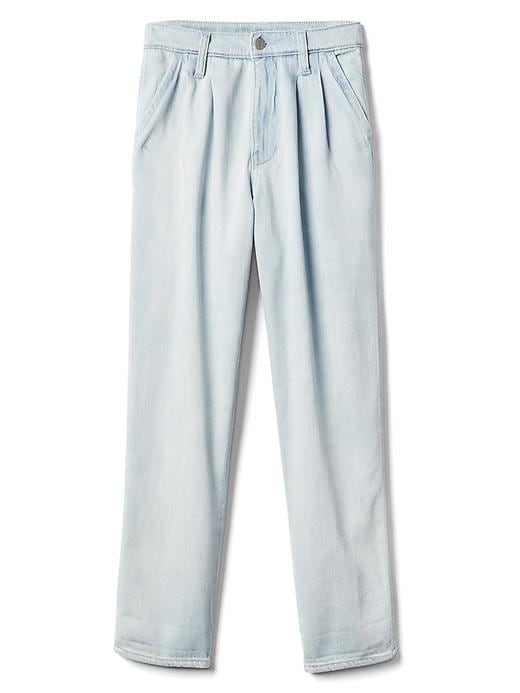 Image number 6 showing, High rise TENCEL&#153 denim trousers