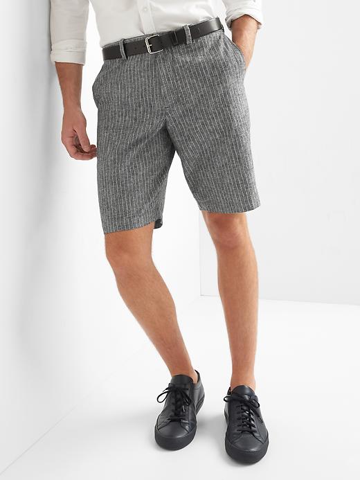Image number 8 showing, Classic linen-cotton shorts (10")