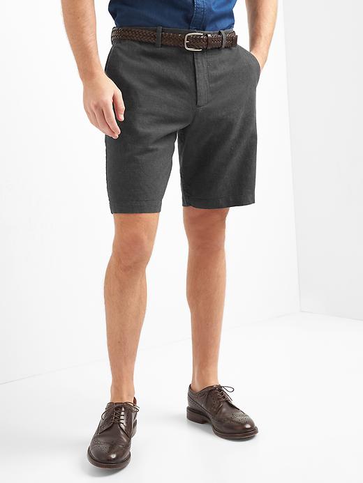 Image number 7 showing, Classic linen-cotton shorts (10")