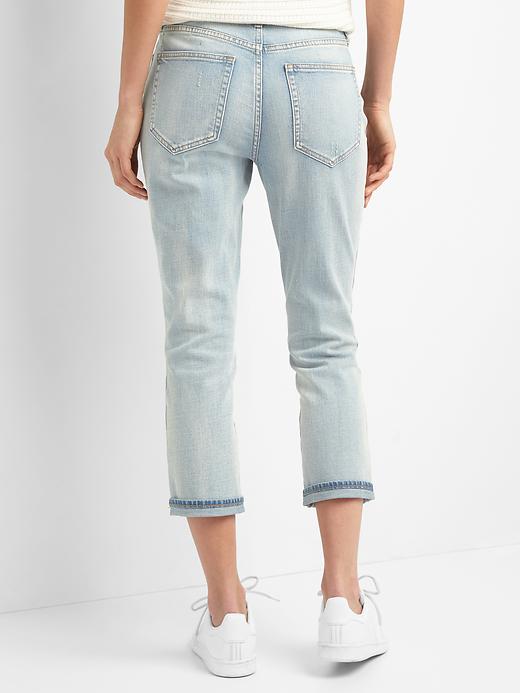 Image number 2 showing, Super high rise best girlfriend crop jeans